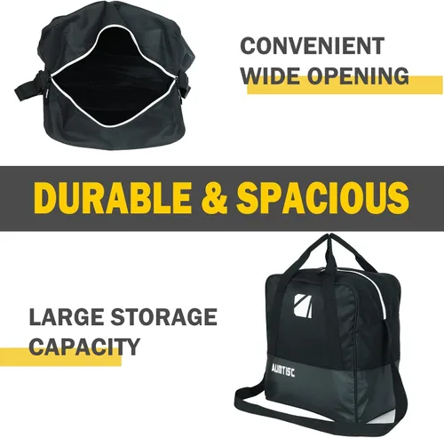 Miniatura 6 de AUMTISC Ski and Boot Bag Combo for Air Travel Flying, Padded Two-Piece Snow Ski Bags, Adjustable Length Ski Travel Bag for Skis Up to 200cm and