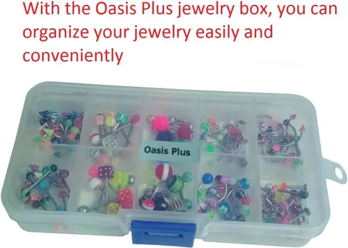 Miniatura 3 de Oasis Plus Balala Sin Duplicados 110 PCS Joyería Corporal Piercing Barbell Ceja Ombligo Vientre Lengua Labio Barra Cartílago Nariz Septum Anillos 22
