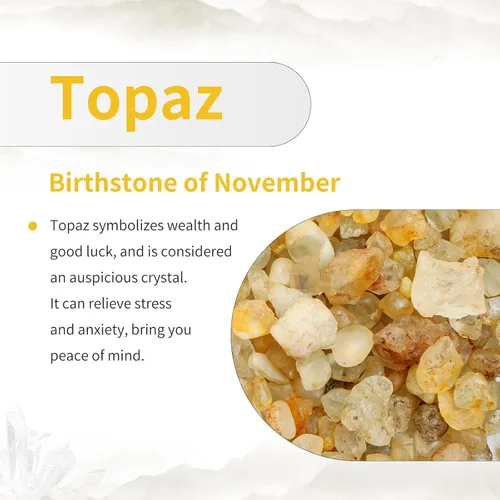 Miniatura 4 de TUMBEELLUWA Cuentas de piedras preciosas naturales para hacer joyas, cuentas redondas con orificio grande sueltas, paquete de 15, jade amarillo