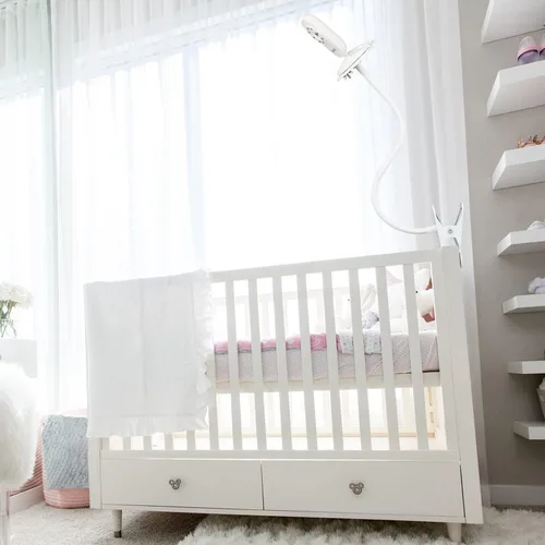 Miniatura 3 de wochel Soporte universal para monitor de bebé para ANMEATE SM24, Arlo, Motorola, Owlet Cam y la mayoría de los monitores de bebé, soporte flexible