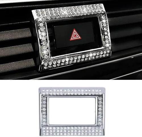Calcomanía brillante para cubierta de botón de advertencia de peligro compatible con Honda Civic/Accord de 10ª generación (2018-2022)