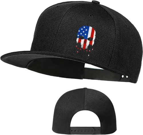 Miniatura 14 de Gorra de béisbol negra con visera plana para papá, gorra de camionero, regalo para adolescentes, sombrero de ala plana Pitbull