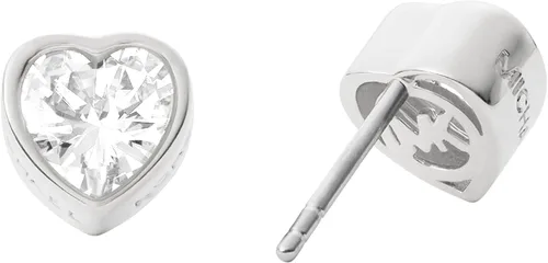 Miniatura 2 de Michael Kors - Aretes de broche para dama, de acero inoxidable, con forma de corazón, con detalles de cristal, S, cristal
