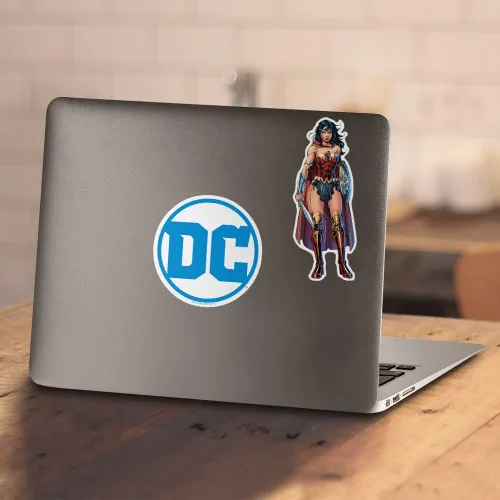 Miniatura 5 de Popfunk Camiseta y calcomanías con logotipo de Wonder Woman