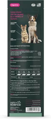 Miniatura 8 de VetriScience Pasta de ayuda para la diarrea de acción rápida con probióticos y vitaminas B, suplemento de apoyo digestivo de equilibrio rápido