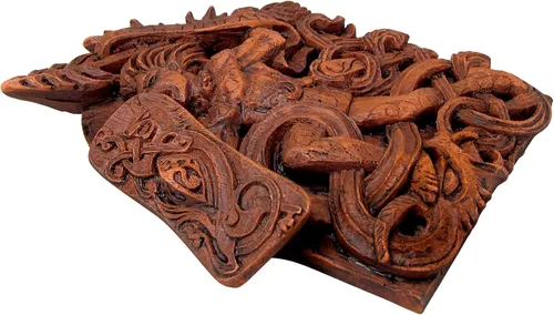 Miniatura 2 de Dryad Design Cuchulain - Placa de pared para decoración del hogar, diseño de guerrero celta irlandés (acabado de madera)