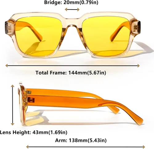 Miniatura 6 de Sehnsucht Gafas de conducción nocturna, gafas clásicas de visión nocturna para hombres y mujeres, gafas de noche reductoras antirreflejos Negro