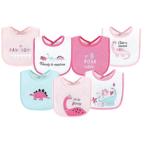 Miniatura 21 de Baberos Hudson Baby unisex de algodón de rizo con relleno de fibra, modelo Holiday Girl Sparkle, talla única