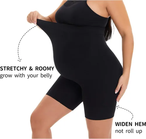 Miniatura 3 de KUNINDOME Fajas de maternidad sin costuras, evita rozaduras en los muslos, soporte para el vientre, S-XXXL