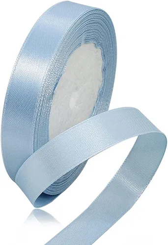 Miniatura 31 de Cinta blanca de 1/8 pulgadas x 100 yardas, cintas de tela de satén blanco para envolver regalos, manualidades, álbumes de recortes, ramos florales