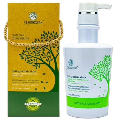 Miniatura 4 de Xiaomoxuan Juego de champú y acondicionador de árbol de té sin sulfato con máscara de colágeno para el cuidado del cabello encrespado
