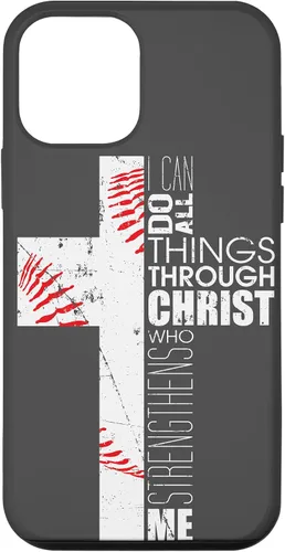 Miniatura 16 de Baseball Phone Case Christian Bible Verse Philippians 4:13 Case for iPhone 17