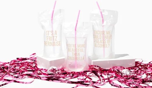 Miniatura 3 de Bolsas de bebidas para damas de honor, paquete de 10 Bolsas de bebida de despedida de soltera, tazas de despedida de soltera, decoración