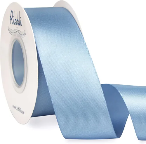 Miniatura 96 de Ribbli - Cinta de satén de doble cara dorada, 1 pulgada x 25 yardas, uso para ramo de lazos, envoltura de regalos, decoración de boda Dorado