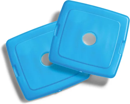 Miniatura 4 de Cool Coolers by Fit + Fresh, 4 Pack Slim Ice Packs, Space Saving Reusable Ice Packs for Lunch Boxes or Coolers