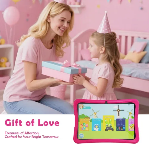 Miniatura 7 de DigiLand Android 15 Kids Tablet, tabletas de 10.1 pulgadas, 6 GB de RAM+32 GB de ROM (ampliar a TF), control parental, software para niños 10