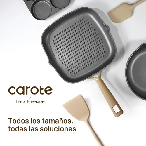 Miniatura 7 de CAROTE Juego de 31 ollas y sartenes, juego de utensilios de cocina antiadherentes de inducción de titanio, juego de cocina de granito no tóxico, sin