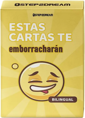 Juego de Cartas para Beber Bilingüe Español-Inglés | Divertidos Juegos de Fiesta con Alcohol para Adultos | Emocionante Juego de Mesa para Noches y