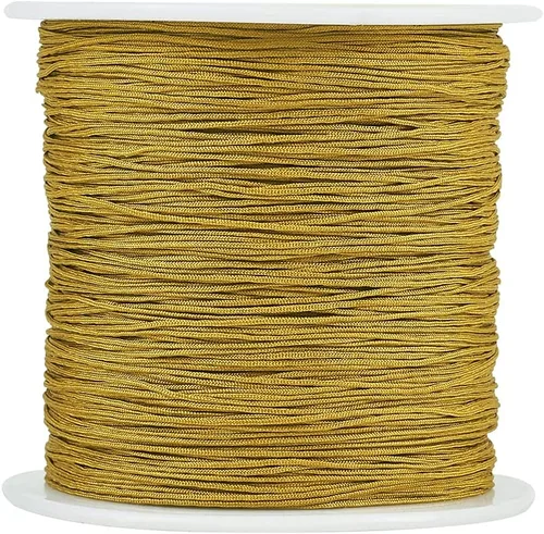 Miniatura 67 de Cordón de nailon trenzado de 150 yardas, cuerda roja de 0.020 in para pulsera, hilo de cuentas de nailon para collar Kumihimo, joyas, borlas