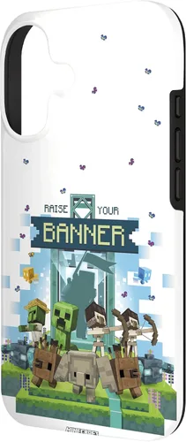 Miniatura 2 de Minecraft Legends Raise Your Banner Mobs Group Shot - Carcasa para iPhone 17