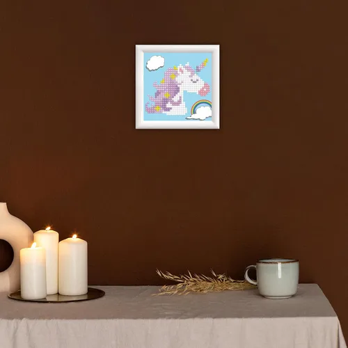 Miniatura 3 de DIAMOND DOTZ Uni Prayer - Kits de pintura de diamantes de unicornio para adultos, kits de arte de diamantes, un kit de manualidades creativo