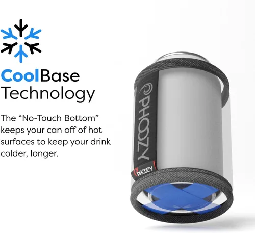 Miniatura 7 de PHOOZY Enfriador de latas aislado para latas delgadas de 12 oz - El aislamiento patentado de la NASA mantiene las bebidas frías 10 veces más tiempo