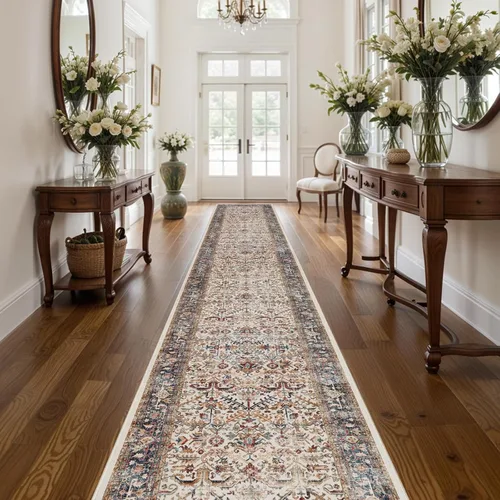 Miniatura 67 de Alfombra de pasillo lavable de 2 x 3 pies - Alfombra antideslizante resistente a las manchas, alfombras y tapetes de cocina duraderos