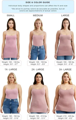 Miniatura 321 de Emmalise Camisola larga casual básica para mujer, con tirantes ajustables, top en capas
