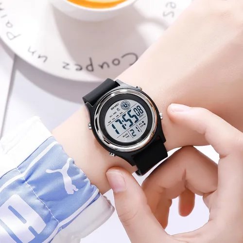 Miniatura 6 de Gosasa Reloj digital de moda para mujer, reloj multifuncional impermeable deportivo LED para mujer
