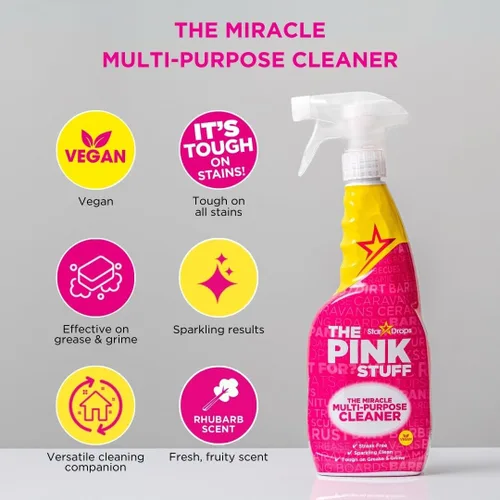 Miniatura 6 de Stardrops The Pink Stuff Miracle - Limpiador multiusos – Elimina grasa, suciedad y manchas en cocinas, baños, suelos y más, 25 onzas líquidas