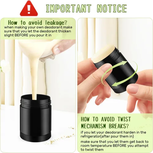 Miniatura 6 de 15 piezas de recipientes vacíos de plástico para desodorante con tapón de rosca, tubos de desodorante DIY, tubos de bálsamo labial rellenables