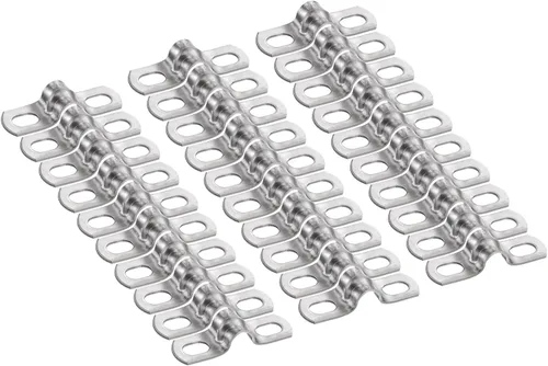 Miniatura 73 de HARFINGTON 10 abrazaderas de conducto de 5/16 pulgadas y 0.315 in, abrazadera de tubo M8 U, correa de tubo rígida de acero inoxidable, soporte