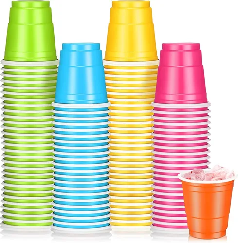 200 vasos de plástico de 2 onzas para degustación de vino, whisky, alimentos, graduación, boda, baby shower, fiesta, beber, suministros de sabor de