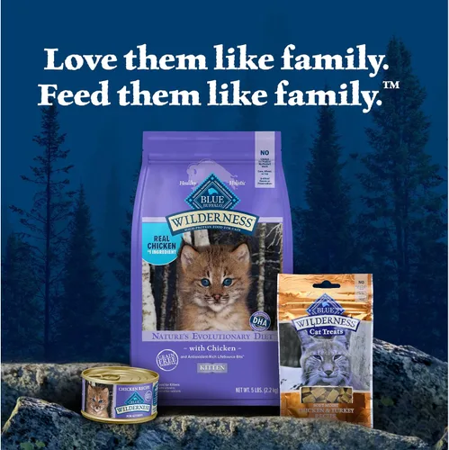 Miniatura 9 de Alimento seco natural para gatitos Blue Buffalo Wilderness, con DHA y ARA para apoyar el desarrollo del cerebro y los ojos, dieta alta en proteínas