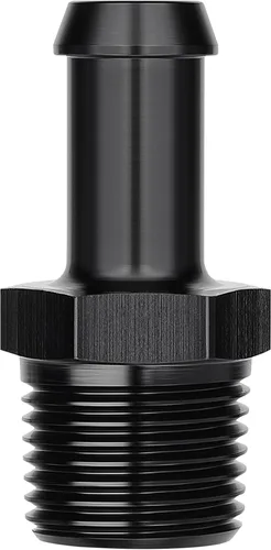 Miniatura 29 de EVIL ENERGY 3/8" NPT macho a 1/2" adaptador de montaje de púas 45 grados aluminio negro