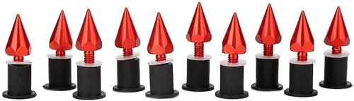 Miniatura 9 de Tornillos de púas para parabrisas parabrisas Tornillos M5 Tuercas para motocicletas, scooters y vehículos, sujetadores de aleación de aluminio CNC