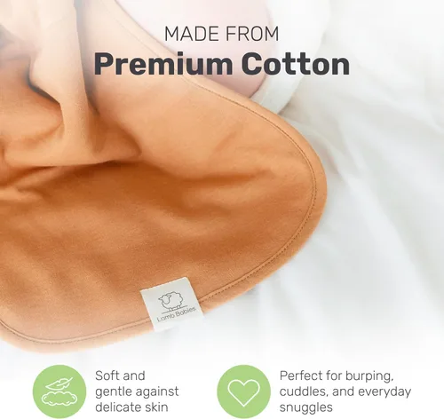 Miniatura 3 de Posh - Paños de algodón para eructos, absorbentes, ligeros y suaves para momentos sin desorden, paños para eructos para niños y niñas, un