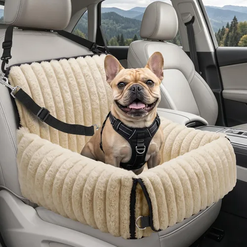 Miniatura 11 de MIXJOY Asiento de automóvil para perros 6 en 1 para perros pequeños/medianos de hasta 25 libras, transportador multifuncional para perros con funda