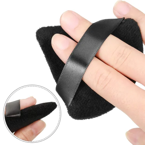 Miniatura 3 de Almohadillas de maquillaje triangulares para la cara, suaves, para polvos sueltos, polvos minerales y polvo corporal, herramienta de maquillaje, 10