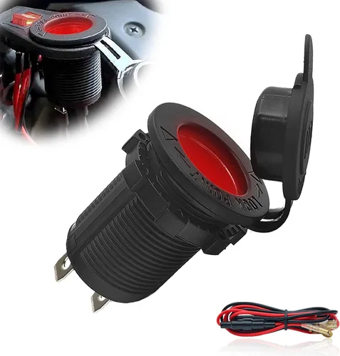 Miniatura 6 de Kit de bricolaje de enchufe de encendedor de cigarrillos de 12 V, impermeable, ATV, RV, encendedor de cigarrillos, reemplazo de toma de corriente