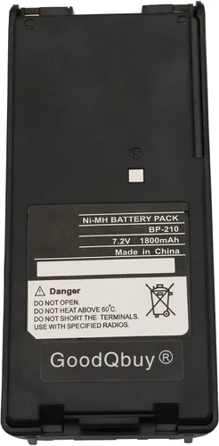 Miniatura 7 de BP-210 1800mAh Reemplazo de radio bidireccional Ni-MH Batería para radios ICOM BP-209 BP-222 BP-209N BP-210N BP-222N IC-A6 IC-A24 IC-F30GT IC-F30GS