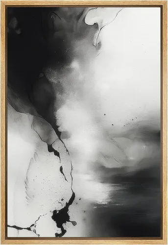 Miniatura 55 de SIGNFORD Lienzo enmarcado para pared, pinos sepia, bosques, bosques, naturaleza, ilustraciones de área silvestre, arte digital, arte moderno