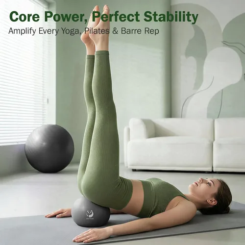 Miniatura 2 de Slim Panda Pelota de Pilates, Pelota de Ejercicio Pequeña de 9 Pulgadas, Mini Pelota de Yoga Antiestallido para Estabilidad, Entrenamiento, Barre