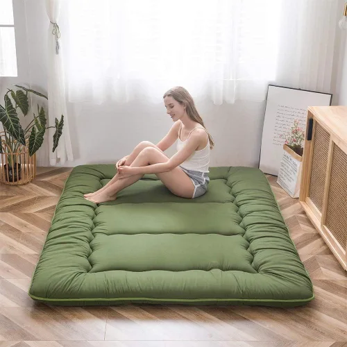 Miniatura 73 de MAXYOYO - Colchón de piso japonés, colchón tipo futón, colchón de tatami grueso, plegable, enrollable, colchón para niños y niñas, para dormitorio