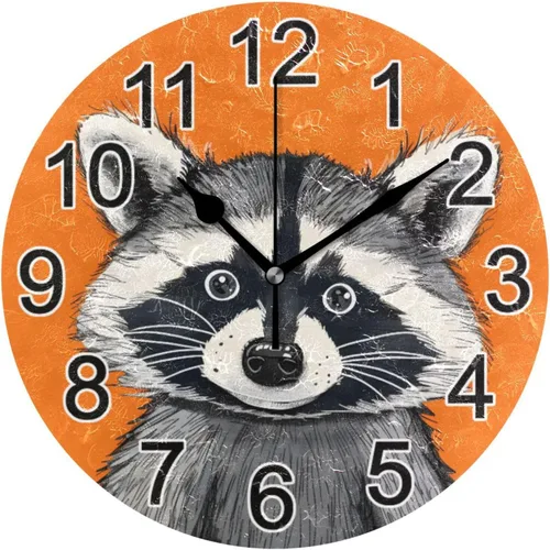 Miniatura 15 de Hummingbird - Reloj de pared de resorte redondo de 10 pulgadas, sin tictac, silencioso, funciona con pilas, reloj analógico atómico de cuarzo