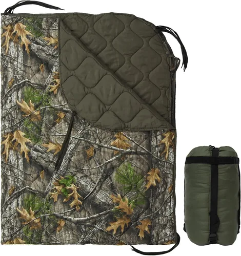 Miniatura 50 de LOOGU Manta Camuflaje Impermeable Aislante Forro de Poncho para Camping al Aire Libre, Senderismo, Caza, Supervivencia, Mochileros, Picnic Us