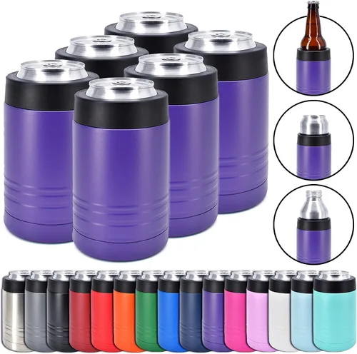 Miniatura 18 de Clear Water Home Goods - Enfriador de bebidas de acero inoxidable de doble pared aislado al vacío de 12 onzas - Revestimiento en polvo negro