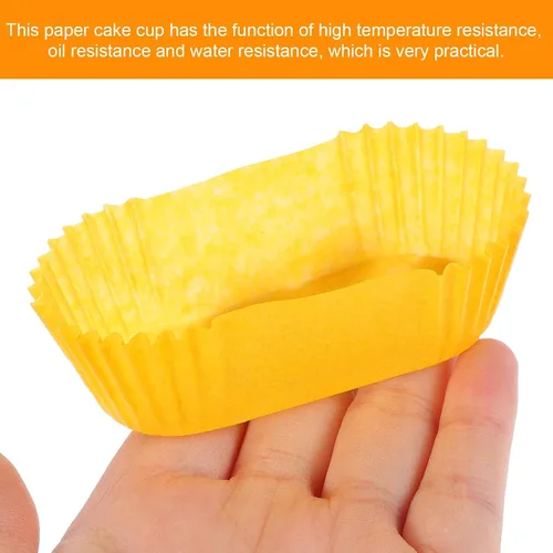 Miniatura 4 de Forros para cupcakes en forma de barco, 1000 unidades, tazas de papel amarillo para hornear cupcakes o mini aperitivos
