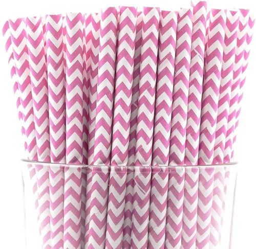 Miniatura 17 de Paquete de 150 pajitas de papel biodegradables con lunares rojos de 4 capas (compostables, no tóxicas, sin BPA)