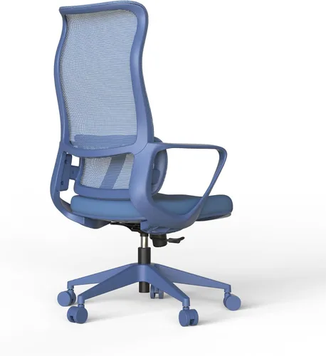 Miniatura 5 de Modern Executive Office Chair with Adjustable Height Lumbar Support 3D Armrests Ergonomic Curved Back Swivel Base Conference Room Task Chair